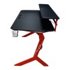 LC-POWER GAMING DESK WITH EXTRA SHELVES BLACK/RED