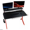 LC-POWER GAMING DESK WITH EXTRA SHELVES BLACK/RED