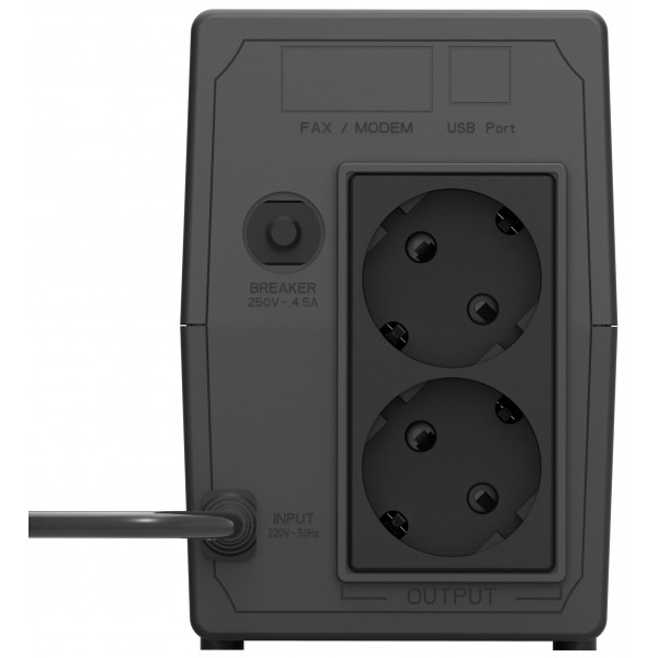 LAMTECH UPS WITH AVR 650V,CPU 12V7AH 2 SCHUKO SOCKET