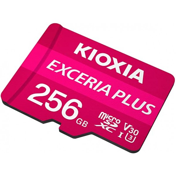 KIOXIA 4K MICRO SD 256GB EXCERIA PLUS UHS I U3 WITH ADAPTER M303