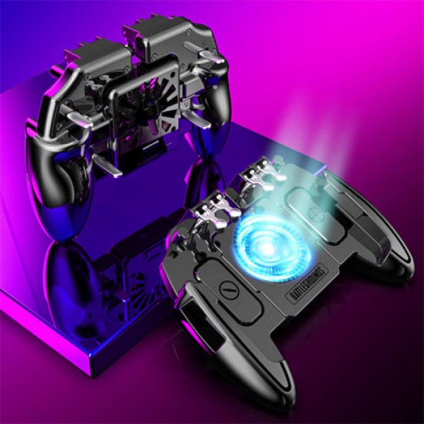 LAMTECH COOLING GAMEPAD 6-FINGER PUBG FOR ANDROID & IOS WITH Li BATTERY