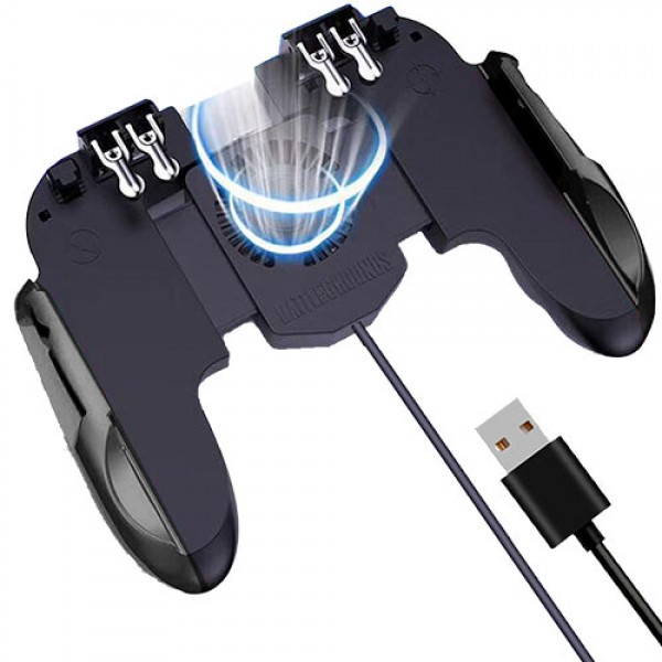 LAMTECH COOLING GAMEPAD 6-FINGER PUBG FOR ANDROID & IOS WITH USB