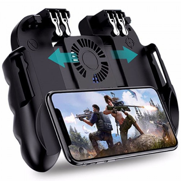 LAMTECH COOLING GAMEPAD 6-FINGER PUBG FOR ANDROID & IOS WITH USB