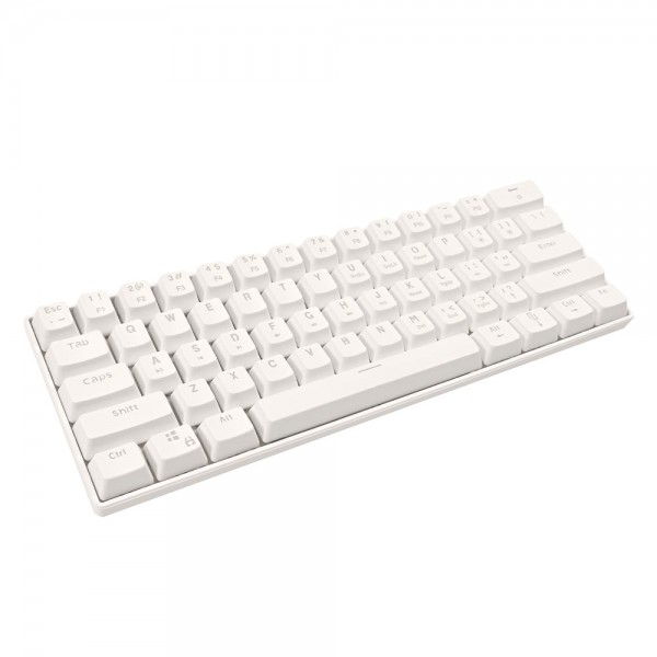 LAMTECH RGB MECHANICAL GAMING KEYBOARD BLUE SWITCH WHITE WITH TYPE-C PORT 'PLUTO'