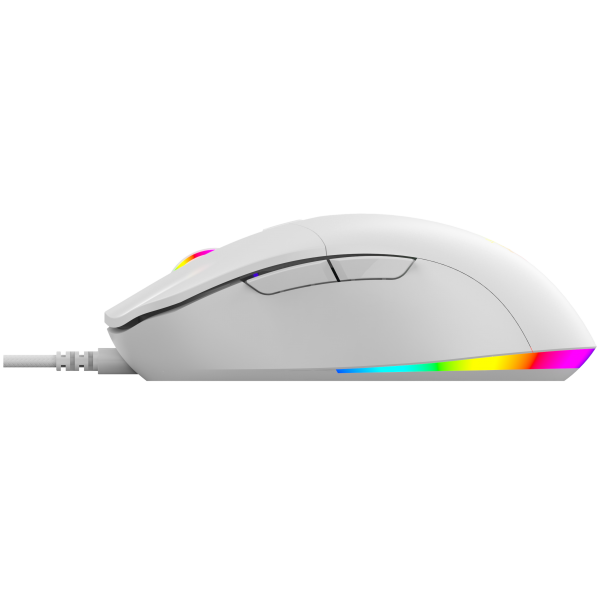 LAMTECH RGB GAMING MOUSE 6400DPI WHITE 'WHITE MOON'