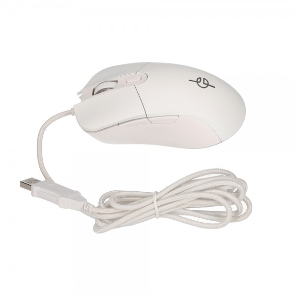 LAMTECH RGB GAMING MOUSE 6400DPI WHITE 'WHITE MOON'