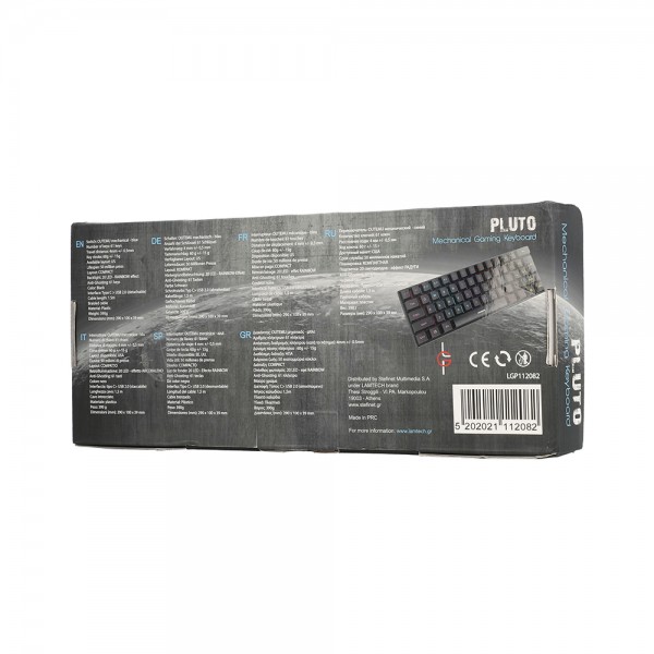 LAMTECH RGB MECHANICAL GAMING KEYBOARD BLUE SWITCH BLACK WITH TYPE-C PORT 'PLUTO'