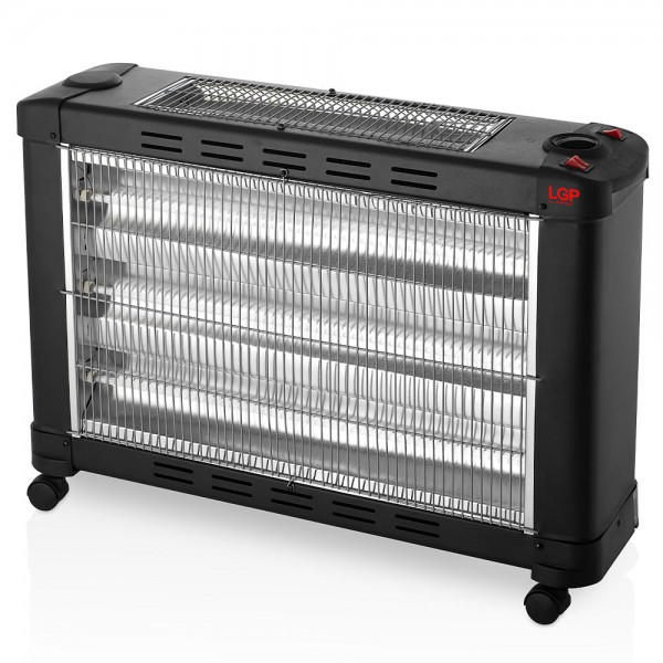 LGP MAXI ELECTRICAL QUARTZ HEATER 5-BARRED 2900W BLACK