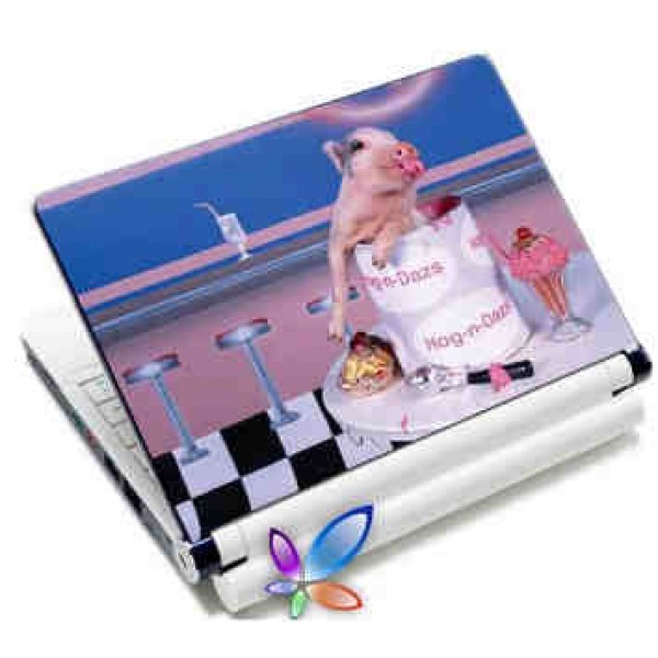 LAMTECH 9.2'-12.4' LAPTOP SKIN PINK PIG