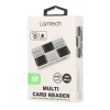 LAMTECH MULTI CARD READER BLACK SILVER