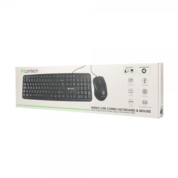 LAMTECH WIRED COMBO KEYBOARD AND MOUSE