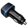 LAMTECH 2xUSB 2,4A CAR CHARGER FOR MOBILE PHONES BLACK