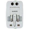 LAMTECH 2xUSB 2,4A CAR CHARGER FOR MOBILE PHONES WHITE