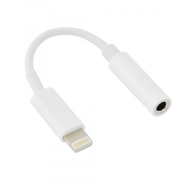 LAMTECH LIGHTNING ADAPTER CABLE AUDIO JACK 3,5MM WHITE