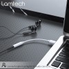 LAMTECH LIGHTNING ADAPTER CABLE AUDIO JACK 3,5MM WHITE