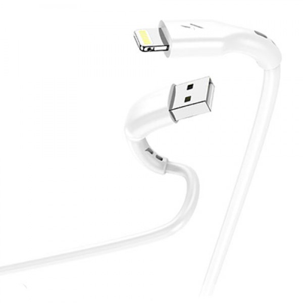 LAMTECH CHARGING & DATACABLE LIGHTNING 1m  WHITE