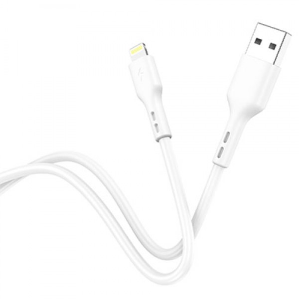 LAMTECH CHARGING & DATACABLE LIGHTNING 1m  WHITE