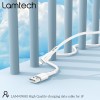 LAMTECH CHARGING & DATACABLE LIGHTNING 1m  WHITE