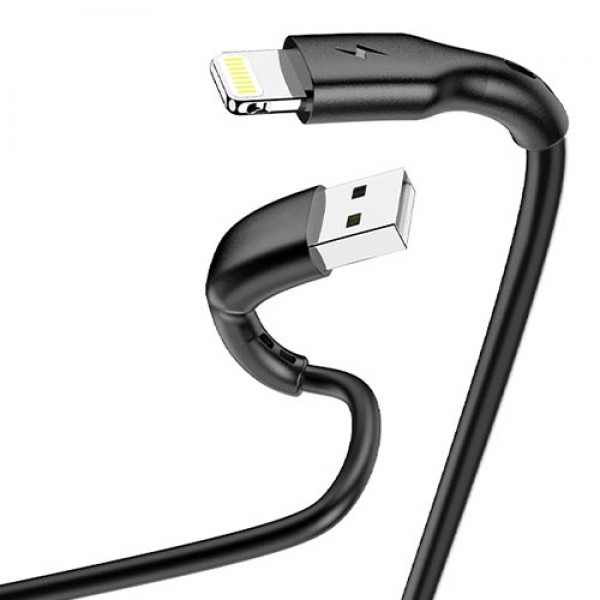 LAMTECH CHARGING & DATACABLE LIGHTNING 1m BLACK