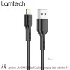 LAMTECH CHARGING & DATACABLE LIGHTNING 1m BLACK