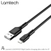 LAMTECH CHARGING & DATACABLE LIGHTNING 1m BLACK