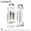 LAMTECH CHARGING & DATACABLE LIGHTNING 1m BLACK