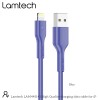 LAMTECH CHARGING & DATACABLE LIGHTNING 1m BLUE