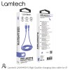 LAMTECH CHARGING & DATACABLE LIGHTNING 1m BLUE