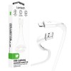 LAMTECH CHARGING & DATACABLE LIGHTNING 2m WHITE