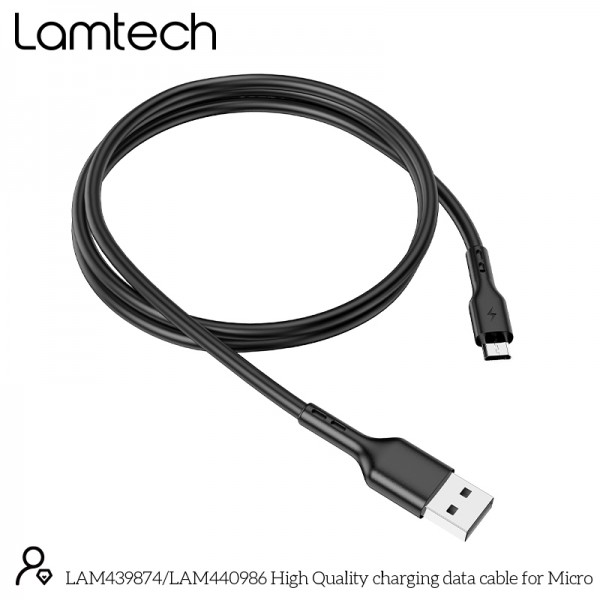 LAMTECH DATACABLE MICRO USB 1m BLACK