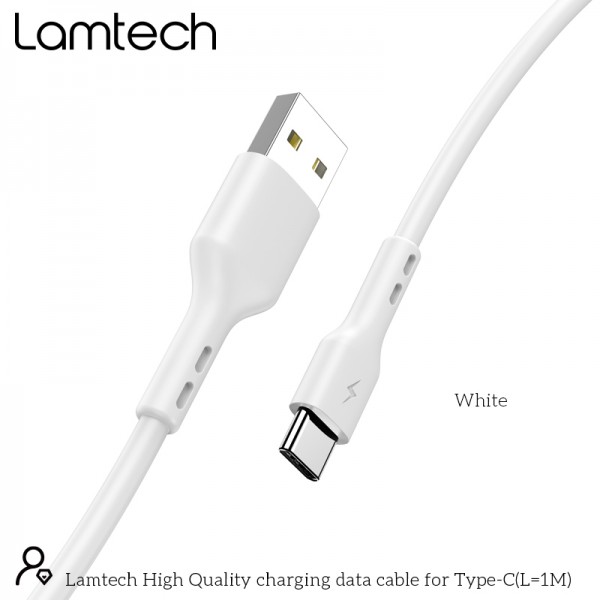 LAMTECH DATACABLE TYPE C 1m WHITE