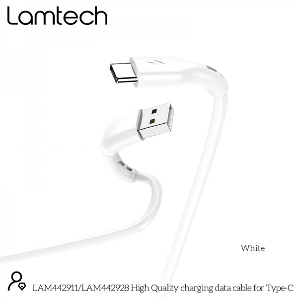 LAMTECH DATACABLE TYPE C 1m WHITE