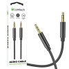 LAMTECH AUDIOCABLE BRAIDED 1m 3.5mm to 3.5mm BLACK