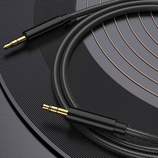 LAMTECH AUDIOCABLE BRAIDED 1m 3.5mm to 3.5mm BLACK