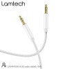 LAMTECH AUDIOCABLE BRAIDED 1m 3.5mm to 3.5mm WHITE