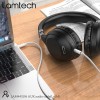 LAMTECH AUDIOCABLE BRAIDED 1m 3.5mm to 3.5mm WHITE