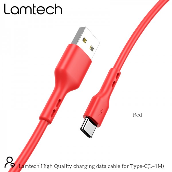 LAMTECH DATACABLE TYPE C 1m RED