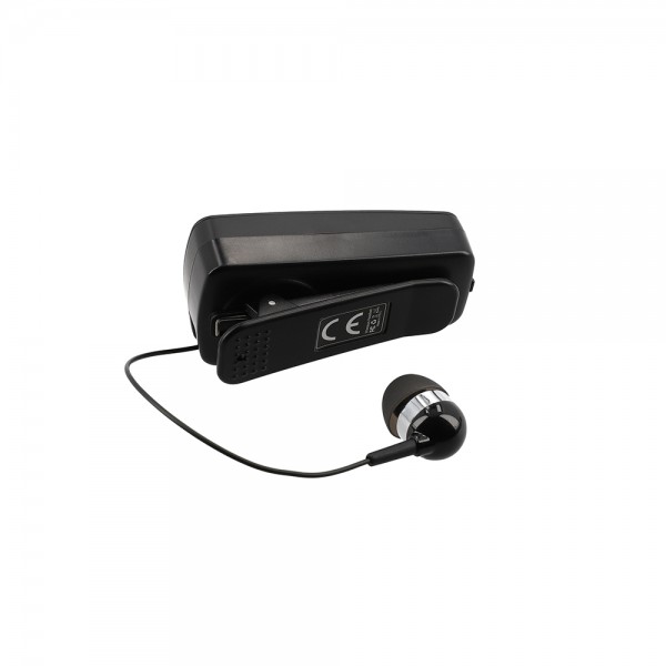 LAMTECH RETRACTABLE BT 5.0 CLIP ON HEADSET BLACK (HANGING CORD)