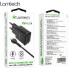 LAMTECH WALL CHARGER QC3.0 18W WITH LIGHTNING CABLE 1M BLACK