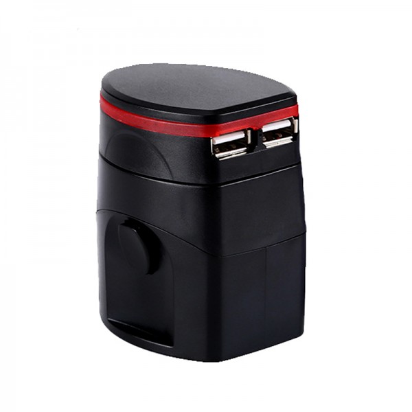 LAMTECH UNIVERSAL TRAVEL POWER ADAPTER BLACK