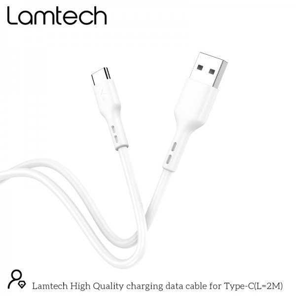 LAMTECH DATACABLE TYPE C 2M WHITE