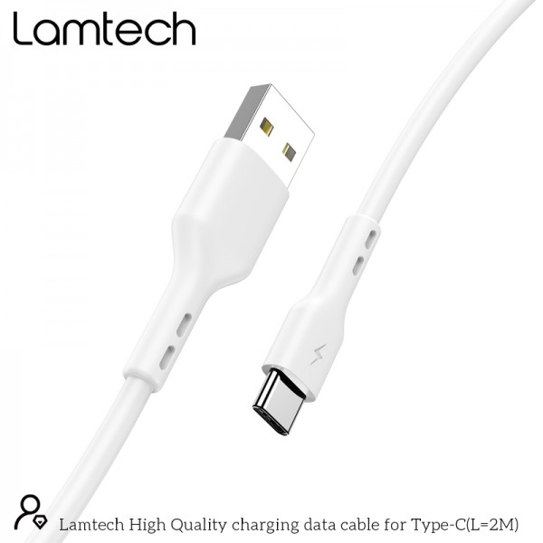 LAMTECH DATACABLE TYPE C 2M WHITE