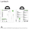 LAMTECH HANDSFREE STEREO 3,5mm JACK WITH MIC WHITE