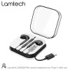 LAMTECH TYPE-C MOBILE EARPHONES WITH MICROPHONE BLACK