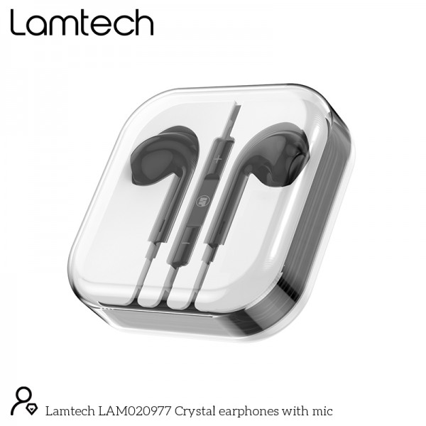 LAMTECH HANDSFREE STEREO 3,5mm JACK WITH MIC BLACK