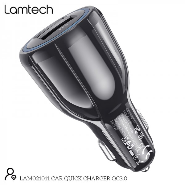 LAMTECH CAR QUICK CHARGER QC3.0 3.1A