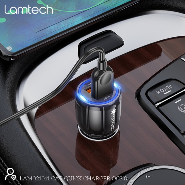 LAMTECH CAR QUICK CHARGER QC3.0 3.1A