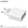 LAMTECH WALL QUICK CHARGER QC3.0 2x2.1A