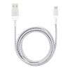 LAMTECH MICRO USB HIGH QUALITY UNBREAKABLE CABLE SILVER 2M