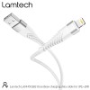 LAMTECH LIGHTNING TO USB HIGH QUALITY UNBREAKABLE CABLE SILVER 2M